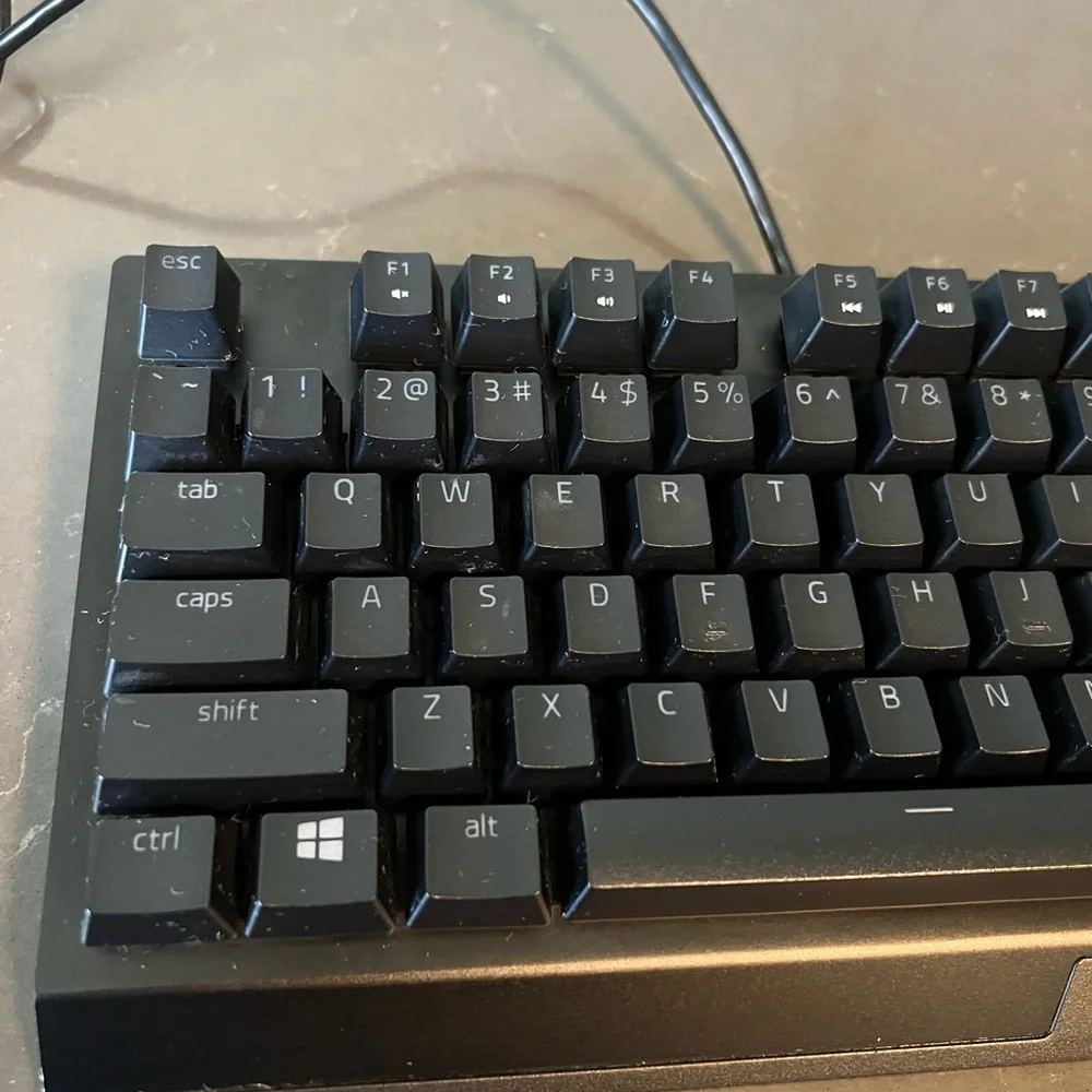 Razor Blackwindow v3 tenkeyless gaming keyboard, model no RZ03-0349